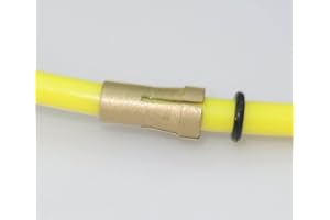 CHNsalescom BINZEL European Style MIG Welding Liner PTFE Graphite Copper Chuck Euro KZ-2 (Teflon-Yellow,4 meters)