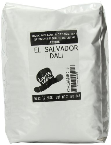 Preisvergleich Produktbild Larry's Beans Fair Trade Organic Coffee, El Salvador Dali Blend, Whole Bean, 5-Pound Bags