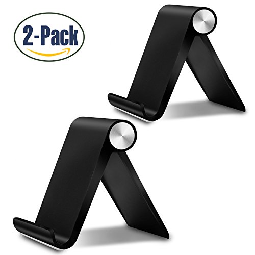 Fynix [2 pack] Supporto cellulare regolabile Plastico, Confezione da due, Supporto telefono con Base pieghevole per for Smartphone Tablet E-Reader, iPhone X 8 7 6 6s Plus SE 5 5s 5c iPad, Samsung Gala