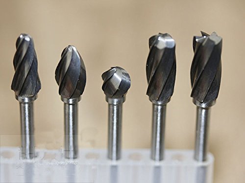 SMO 10 Stück Hartmetall-Frässtift-SET SMO 10 pec 1/20.32 cm-für Dremel-Werkzeug für Heimwerker Holzbearbeitung, Schnitzen Gravur Bohren - 2