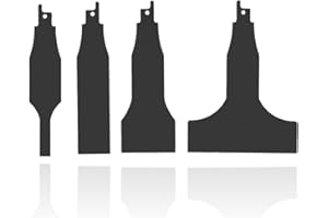 SALALIS 4 Szt. Ostrze Skrobaka do Piły Tłokowej, Narzędzie do Skrobania Przystawka Skrobak Posuwisto-zwrotny Ostrze Wielofunkcyjne Narzędzia do Czyszczenia Płytek ze Stali Wysokowęglowej