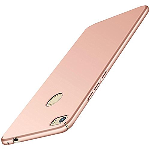 Qissy Carcasa Huawei P8 Lite  2017 Series  Incluido Anti-Scratch Anti-Huella Dactilar a Prueba de Choque Suave Protective Case Cover Skin para Huawei P8 Lite 2017 Series  Oro Rosa 