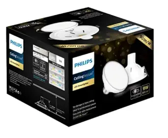 Philips 14W CeilingSecure Downlighter (Warm White, Round)