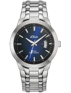 s.Oliver Herren-Armbanduhr XL Analog Quarz Edelstahl SO-2823-MQ