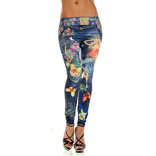 multi colored jeggings