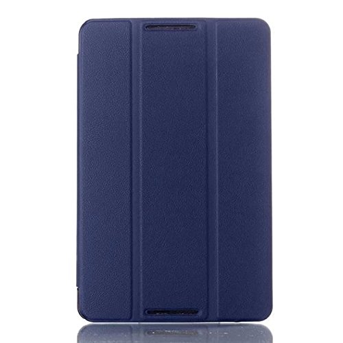 Lenovo A8-50 Tasche,Flip Case Cover PU Leder Etui Tasche mit Standfunktion Schutzhülle für Lenovo A8-50 A5500 (8.0 Zoll) Tablet Leder Hülle Ultra Slim Lederetui Schale + Displayschutzfolien und Stylus,Dunkelblau - 3