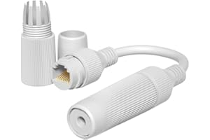 VIVOCH, 2 Pcs Waterproof Couplers IP67 Waterproof RJ45 Coupler Connectors Cat5/5E/6/6A Ethernet Waterproof Network Connector