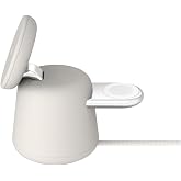 Belkin BoostCharge Pro 2'si 1 Arada Kablosuz Şarj Cihazı, Qi2 15W - iPhone 17, 16, 15, 14, 13 Serisi, Apple Watch, AirPods ve
