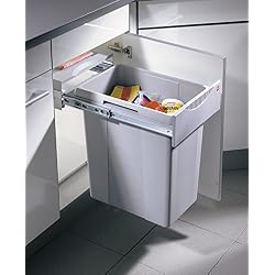 Hailo 3668401 Poubelle, Plastique, Gris, 32 x 46,6 x 54,2 cm