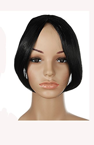 Long Side Bang Clip in on Fringe Hair Extensions 9"(23cm) Dark Brown Bangs