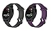 Produktbild Feibands Ersatzarmband für Garmin Vivoactive 3 Straps Silikon Ersatz Band Armband Armband für Garmin Vivoactive 3 GPS Smartwatch (Schwarz & Lila, Small)