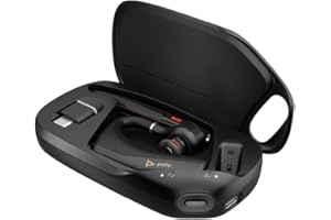 POLY Voyager Legend 50-M Casque UC avec Quatre Microphones, Annulation du Bruit, Technologie Noise Block, étui de Charge Portable, capteurs intelligents, Commandes Rapides