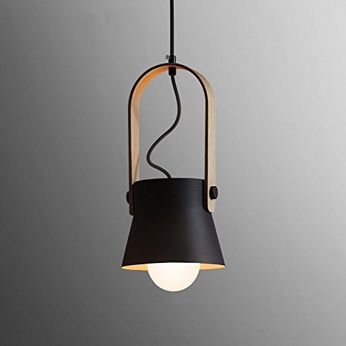 Preisvergleich Produktbild Nordeuropa Persönlichkeit Ideen Einstellbare Eisen Kunst Kronleuchter Moderne Und Einfache Schlafzimmer Nachttischlampe Deckenleuchte Thema Holz Ring Pendelleuchte (Design : 16)