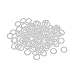 Produktbild sourcingmap® 100 Stück 9mm x 1.5mm Weiß Silikon-Gummi Dichtung O Ring Kit Dichtringe