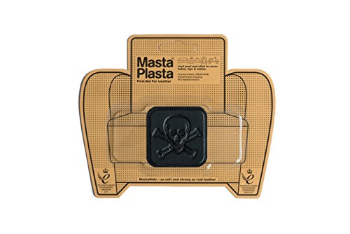 MastaPlasta Black Self-Adhesive Leather Repair Patches. Choose Size/Design. First-Aid for Sofas, Car Seats, Handbags, Jackets etc