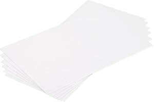 QUARKZMAN Plaque en Plastique ABS, 6 Pièces 1mm Épaisseur 18x10cm Feuilles de plastique Panneau pour Construction de Modèle, Bricolage Modèles, Artisanat, Présentation de Projet, Blanc