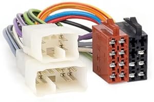 Audioproject A228 - Cavo ISO per Autoradio Quadlock Set + Adattatore Antenna Radio Fakra Compatibile con Toyota Auris Aygo Yaris Corolla Verso Lexus Daihatsu VW