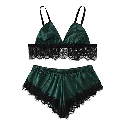 Preisvergleich Produktbild MDenker Damen Girl Süße Spitze Überbackene Zierleiste Zweiteilige Dessous Set Unterwäsche Nachtwäsche Nachthemd