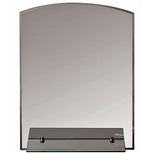 Moderner Spiegel mit Glasablage - ca. 70 x 50 cm