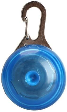 FastEngle Pet Dog LED Collar Lights Pendant Clip-on Circular Collar Anti-lost Blinking Collar Lights LED Go Anywhere Light outdoor LED Pendant Light, 8-Color, 3 flashing modes (Blue)