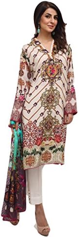 Genuine Deepak Perwani Designer 3 Piece Suit Stitched- Connecting Frames- New collection 2015 (M)
