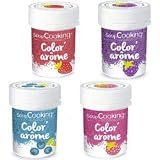 4 Color'arôme azul, fucsia, rosa y morado