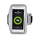 Produktbild Smartphone Jogging- und Sportarmband (Oberarm) von Liamoo® ideales Neopren – Armband für Fitness / Training / Jogging / Sport / Laufen / Freizeit / Wandern / Spaziergänge mit Schlüsselfach und Schnellverschluss aus Klett bis 5.3 Zoll in Grau