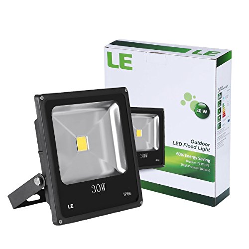 LE 30W Fluter led Flutlicht ersetzt 75W Hochdrucknatriumlampe kaltweiß IP66 wasserdicht 2250lm led Außenleuchten Flutlichtstrahler Strahler Scheinwerfer für Innen- und Außenbereich - 7