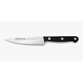 Arcos Stainless Steel Chef Knife 120mm | Kitchen knife for cutting and peeling small food with polyoxymethylene handle. Unive