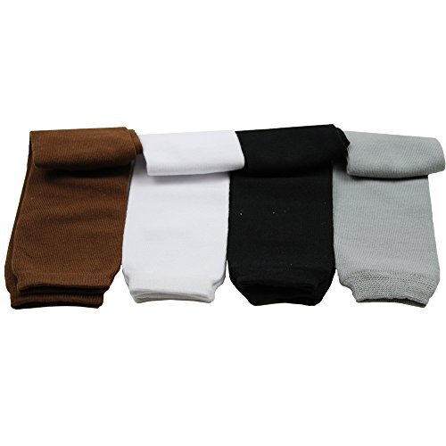 juDanzy Neutral Solid 4-pack leg warmers in neutral colors for babies, toddler, child (Baby/Babe/Infant - Little ones)