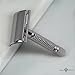 Jagen David ® E01 - Double Edge Razor Safety Razor Fits All Double Edge Razor Blades unique Christmas gift for him (Silver)