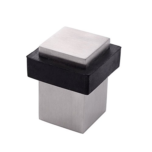 Preisvergleich Produktbild KES SUS 304 Edelstahl Zeitgenössische Sicherheit Türstopper Klingen Dämpfung Kautschuk Stoßstange MASSIVEM Metall Heavy Duty, Gebürsteter, HDS217-2