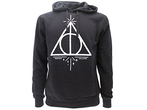 Harry-Potter-KAPUZENPULLI-Hoodie-Sweatshirt-HEILIGTMER-DES-TODES-Waffen-100-Offiziell-WARNER-BROS