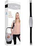 Bequemes Tragen Cocobelt Tragegurt für Babyschalen aller Marken (Schwarz)