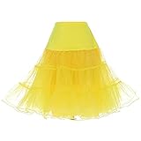 petticoat gelb schwarz Dresstells Reifrock / Unterrock / Petticoat / Underskirt / Crinoline / Wedding bridal Petticoat für Wedding Kleid Ballkleid Housekleid Abendkleid Brautkleid