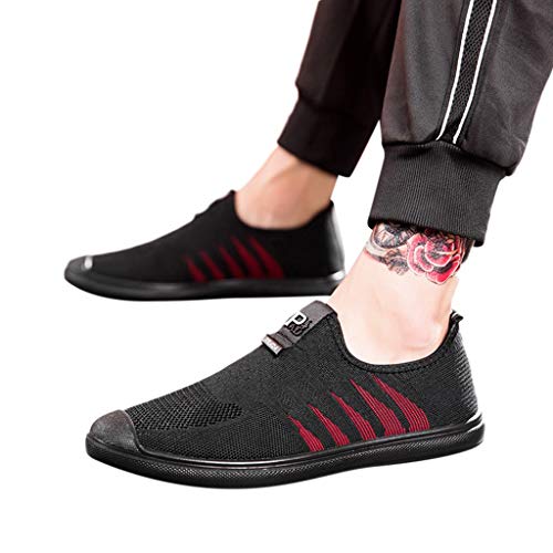 Preisvergleich Produktbild JKLEUTRW Sneakers Herren, Casual Männer Mesh Atmungsaktive Lightweight Turnschuhe Schlüpfen Crosstrainer Breathable Laufschuhe Boots Gemütlich Arbeitsschuhe Entspannt Freizeitschuhe
