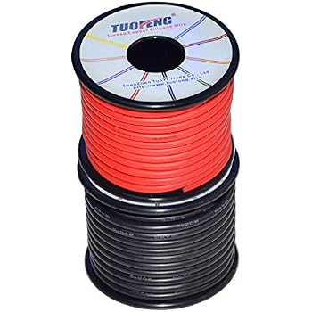 Fil Silicone 12 AWG 20m - Cuivre étamé, Haute Température 200°C, Pour Drone, Voiture RC, DIY