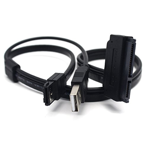 Fiimi Adapterkabel SATA 22 Pin auf USB und eSATA, für 2,5 Zoll-Festplatten (6,35 cm), 50 cm - 3