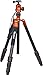 Produktbild Rollei Stativ C6i+T2S Plus - Kompaktes Dreibeinstativ inkl. Kugelkopf, Schnellwechselplatte und Stativtasche, Umbau zum Einbeinstativ möglich - Arca Swiss kompatibel - Orange