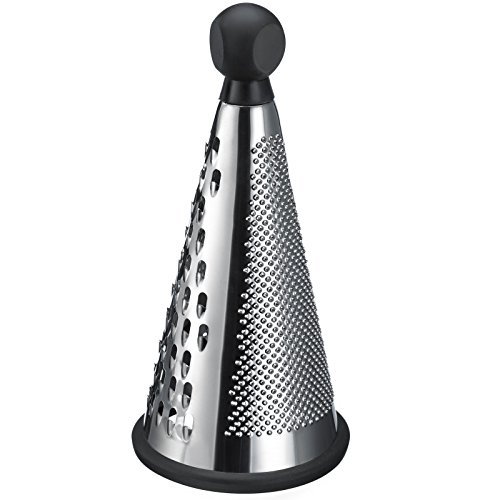 Westmark Turmreibe mit 3 Reibeflächen, Höhe: 26 cm, Rostfreier Edelstahl/Kunststoff, Silber/Schwarz, 11482270 - 2