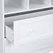 Infantastic Baby Changing Table Unit with Drawers (White) Nursery Furniture Storage Station