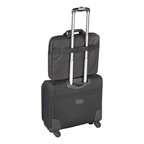 PEDEA Lifestyle Notebooktasche f  r 15 6 Zoll  39 6cm  mit Zubeh  rfach Schultergurt  schwarz