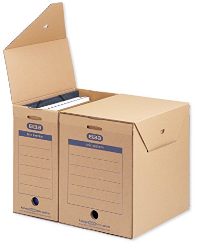 Elba 83527 - Caja de almacenamiento para archivadores y otros papeles 6 unidades color marr n Elba 83527 - Caja de almacenamiento para archivadores y otros papeles 6 unidades color marr n