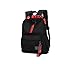 Produktbild Angleliu Schulrucksack Schulrucksack mit Laptopfach Schultaschen Mädchen Teenager Rucksack Schultasche Canvas Schulrucksäcke für Damen Herren geeignet für 15.6 Zoll Laptop Notebook (Schwarz und Rot)