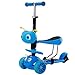 Produktbild WYQ Kinder Kinder Roller, Tretroller mit Verstellbarer Lenker und Sitz, kickboard geeignet für wachsende Kinder (Farbe : Blau, größe : 61cm × 27cm × 85cm)