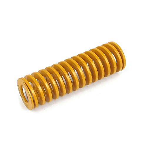 Preisvergleich Produktbild sourcingmap® 20mmx65mm Chromlegierter Stahl leichtesten Last Spirale Druckfeder Gelb