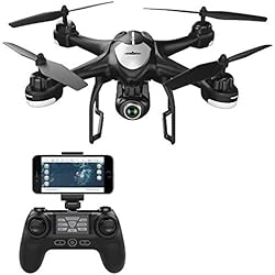 Potensic - Drone con Cámara 1080P HD, WiFi FPV RC Avion con 2.4Ghz Control Remoto, Negro (T18)