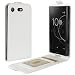 Produktbild Handyhülle für Sony Xperia XZ1 Compact 95street Schutzhülle Book Case für Sony Xperia XZ1 Compact, Hülle Klapphülle Tasche im Retro Wallet Design mit Praktischer Aufstellfunktion - Etui Weiß