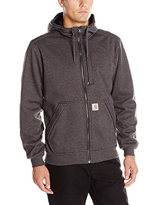 Carhartt .101759.026.S005 Wind Fighter Sweat-Shirt à Capuche, Couleur Carbone, Taille M
