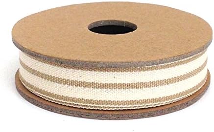East of India Beige Striped Ribbon (3m)